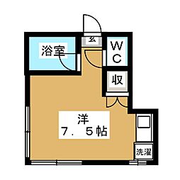 ファミーユ高円寺 ワンルームの間取図画像
