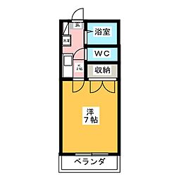 メゾン栄和 1Kの間取図画像