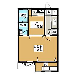 シェルパティオ 1LDKの間取図画像