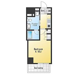 プライムアーバン学芸大学2 1Kの間取図画像