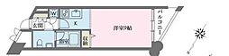 ドゥーエ学芸大学 1Kの間取図画像