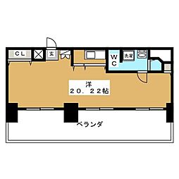 ドミール南青山 ワンルームの間取図画像