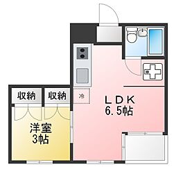 菱和パレス中落合 1LDKの間取図画像