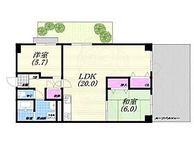 兵庫県西宮市六軒町（賃貸マンション2LDK・2階・70.00㎡） その2