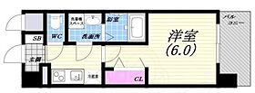 大阪府大阪市西成区岸里２丁目（賃貸マンション1K・5階・22.14㎡） その2