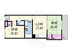 間取図画像 2DK