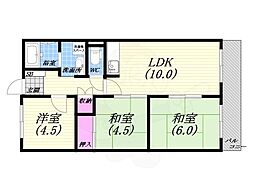 エム苦楽園 3LDKの間取図画像