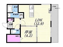 間取図画像 1LDK