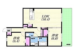 間取図画像 2LDK