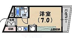 フローレンス夙川 ワンルームの間取図画像