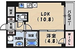 セレニテ甲子園 1LDKの間取図画像