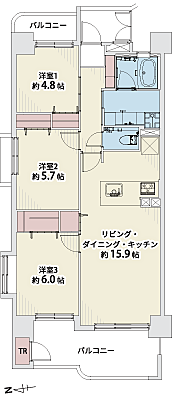 間取りを拡大表示