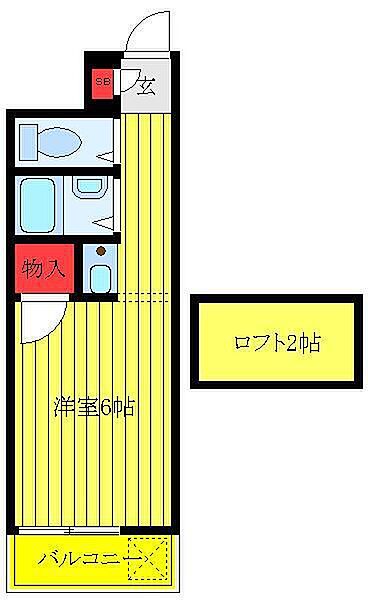 東京都板橋区泉町(賃貸アパート1R・2階・16.50㎡)の写真 その2
