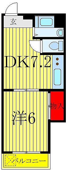 マンション並木 302｜東京都北区赤羽1丁目(賃貸マンション1DK・3階・27.33㎡)の写真 その2