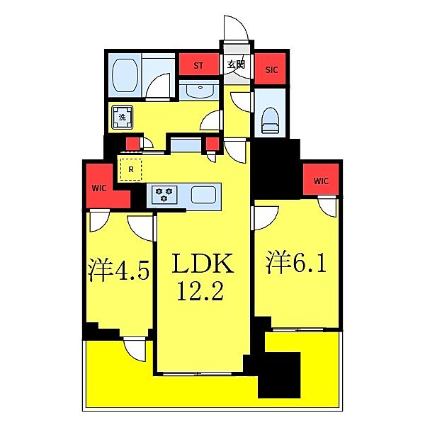 パークホームズ文京本駒込 1007｜東京都文京区本駒込5丁目(賃貸マンション2LDK・10階・57.83㎡)の写真 その2