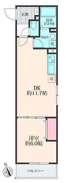 FOREST　RESIDENCE　TOKIWADAI 204｜東京都板橋区南常盤台2丁目(賃貸マンション1LDK・2階・40.95㎡)の写真 その2