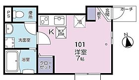 カーサ・デル・ガット 101 ｜ 東京都北区志茂5丁目（賃貸アパート1R・1階・21.20㎡） その2