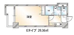 ドミール金沢駅西 1Kの間取図画像