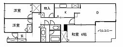 コスモ浦和西 3SLDKの間取図画像
