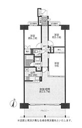あつぎタワーグランド 3LDKの間取図画像