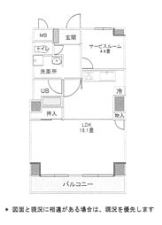 サニープラザ平塚 1LDKの間取図画像