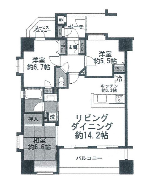 間取りを拡大表示
