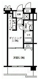 シャルマン秀栄 1Kの間取図画像