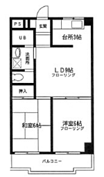 サンフォレスト梶ヶ谷 2LDKの間取図画像