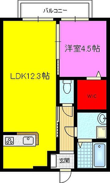 ケーティーハイツB棟 ｜大阪府東大阪市川田２丁目(賃貸アパート1LDK・1階・40.40㎡)の写真 その2