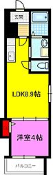 FaseciaBoehm 1LDKの間取図画像