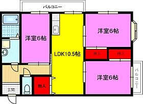 パストラーレ21  ｜ 大阪府東大阪市鴻池元町6-21（賃貸マンション3LDK・4階・61.56㎡） その2