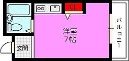 KBCマンション ワンルームの間取図画像