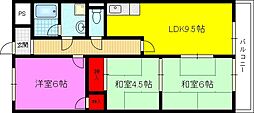 オリエントレジデンス新庄 3LDKの間取図画像