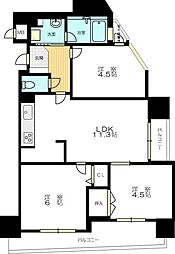 エスリード住道 3LDKの間取図画像