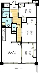 正起鴻池ハイツ 3LDKの間取図画像