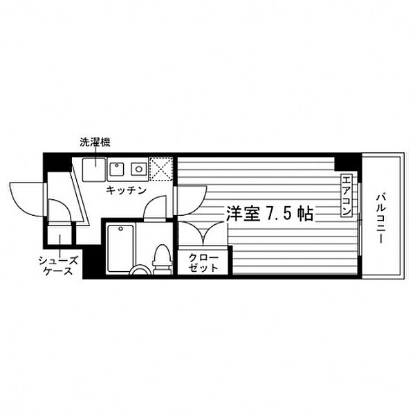 KS-second ｜神奈川県川崎市宮前区土橋２丁目(賃貸マンション1R・5階・19.88㎡)の写真 その2