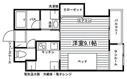 ユニエトワール金沢田上の里2 1Kの間取図画像