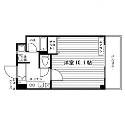 フィスム名駅 1Kの間取図画像