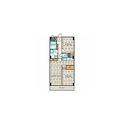 ロードプラザI・T・O 2LDKの間取図画像