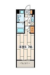 アートスペース横浜C 1Kの間取図画像