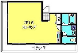 上星川IDビル ワンルームの間取図画像