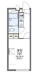 レオパレスJUN 1Kの間取図画像