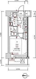 MAXIV横浜保土ケ谷 1Kの間取図画像