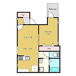 Southern Apartment 星川(サザンアパートメ 1LDKの間取図画像