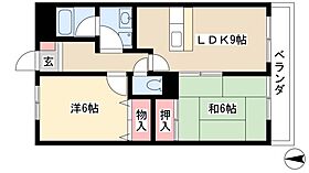 レナジア久地野  ｜ 愛知県北名古屋市久地野戌亥60-2（賃貸マンション2LDK・3階・53.76㎡） その2