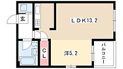 間取図画像 1LDK
