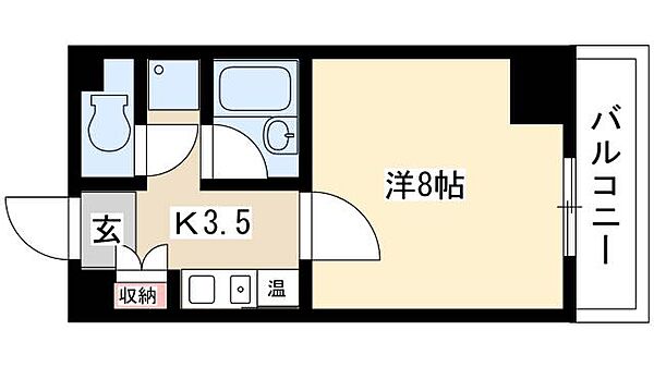 ビブレ栄生 ｜愛知県名古屋市西区栄生3丁目(賃貸マンション1K・1階・24.01㎡)の写真 その2