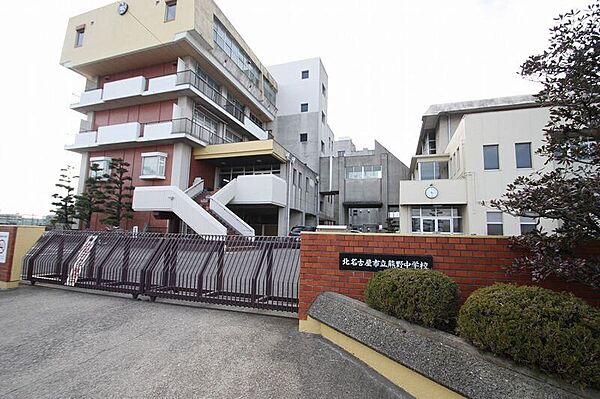 画像27:熊野中学校 907m