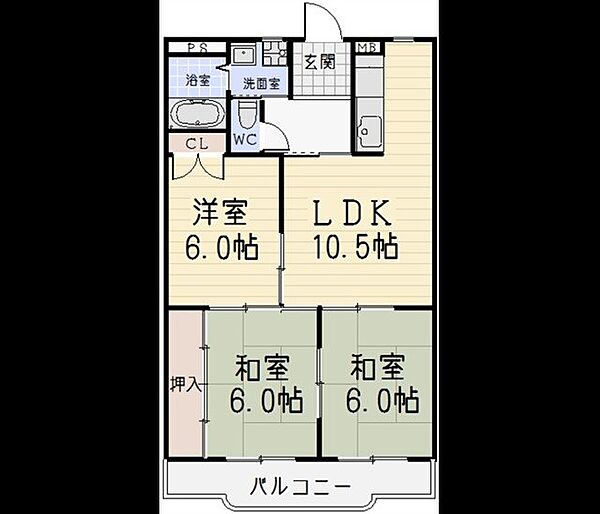 山下ハイツ ｜愛知県名古屋市北区会所町(賃貸マンション3LDK・3階・64.00㎡)の写真 その2