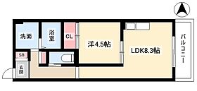 Anecis花の木  ｜ 愛知県名古屋市西区花の木3丁目8-8（賃貸アパート1LDK・3階・36.44㎡） その2